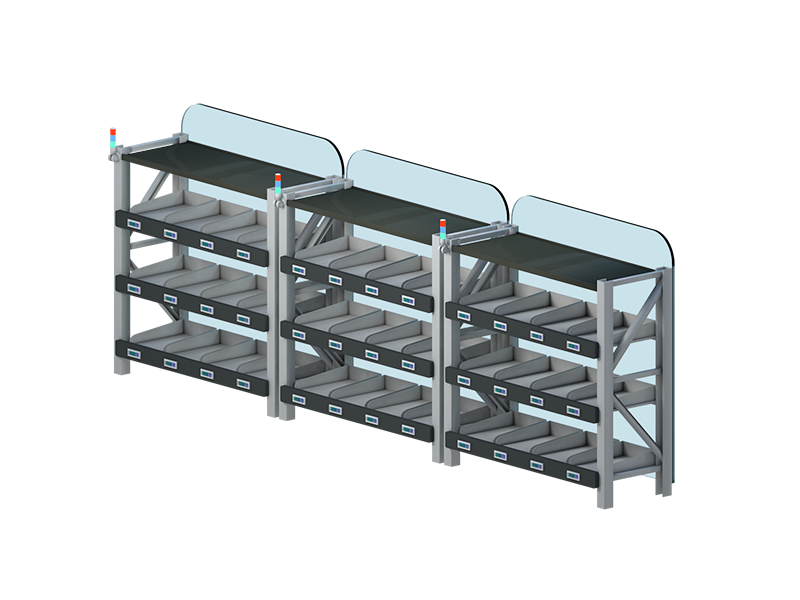 重力式智能擱板貨架