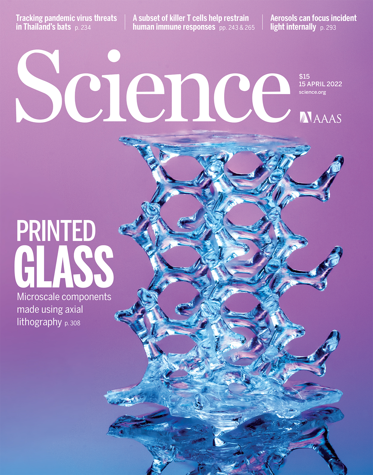 《Science》：结合微尺度轴向光刻技术，实现二氧化硅玻璃的体积增材制造