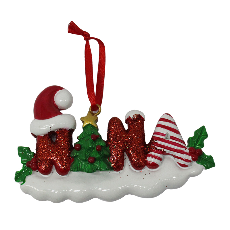 Resin crafts cute christmas decoration small pendant for children gifts