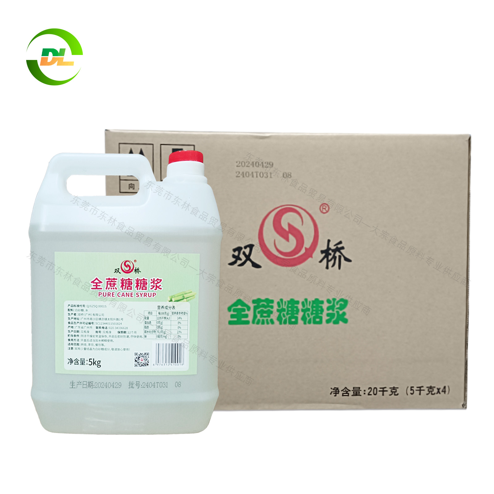雙橋 全蔗糖糖漿-5kg
