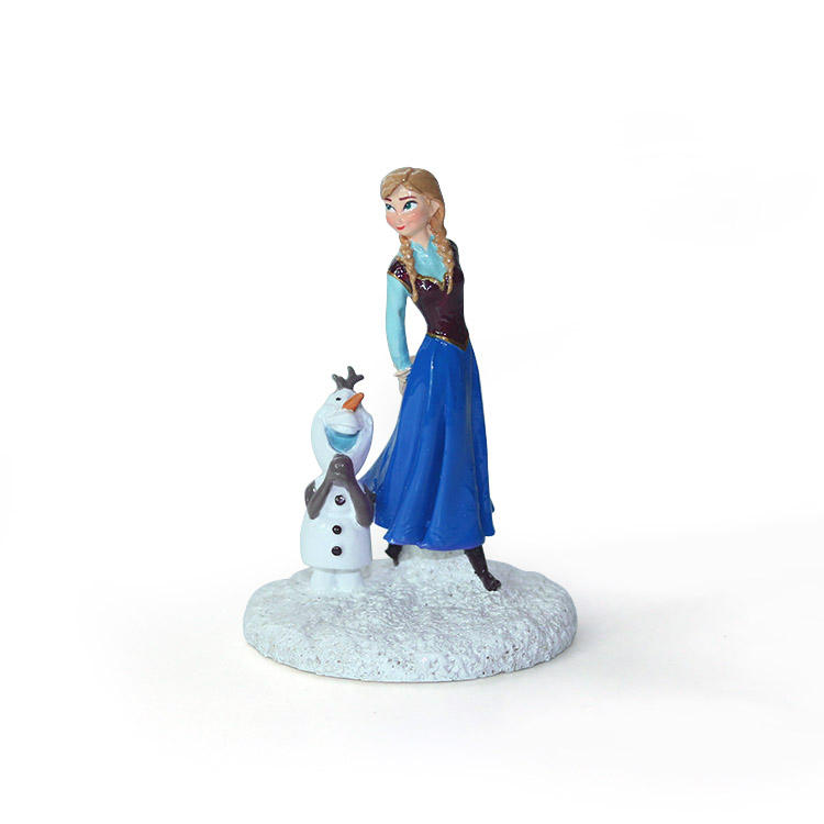 Resin crafts Resin Movie Frozen cartoon Anna statues/figurines home decoration toy gifts