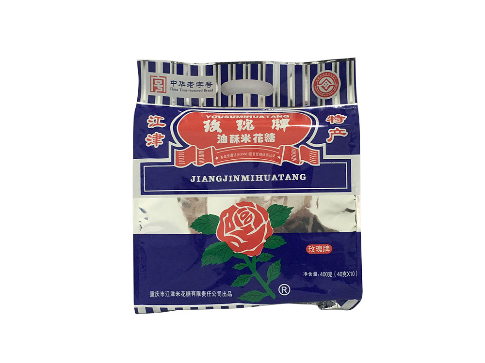 玫瑰牌 400g 鋁箔油酥米花糖