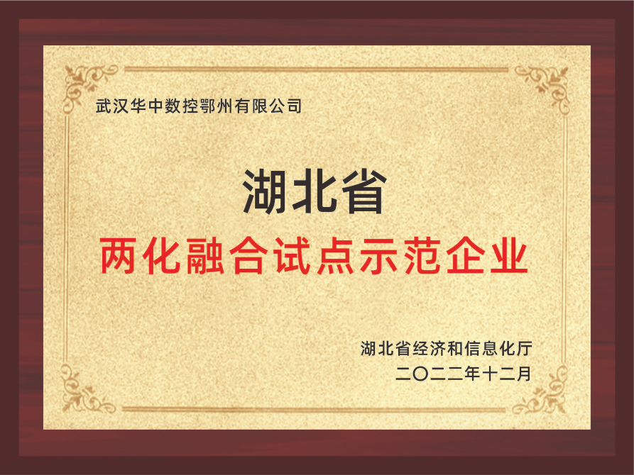 湖北省兩化融合試點(diǎn)示范企業(yè)