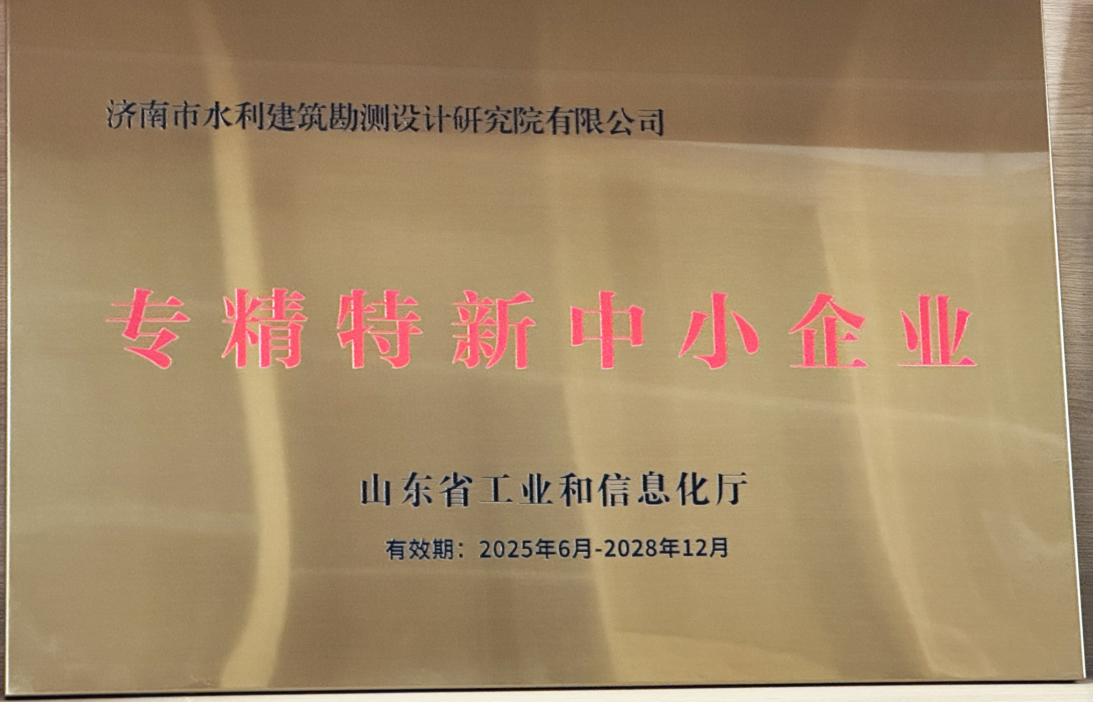 祝賀我公司成功通過(guò)省級(jí)“專(zhuān)精特新”中小企業(yè)復(fù)審