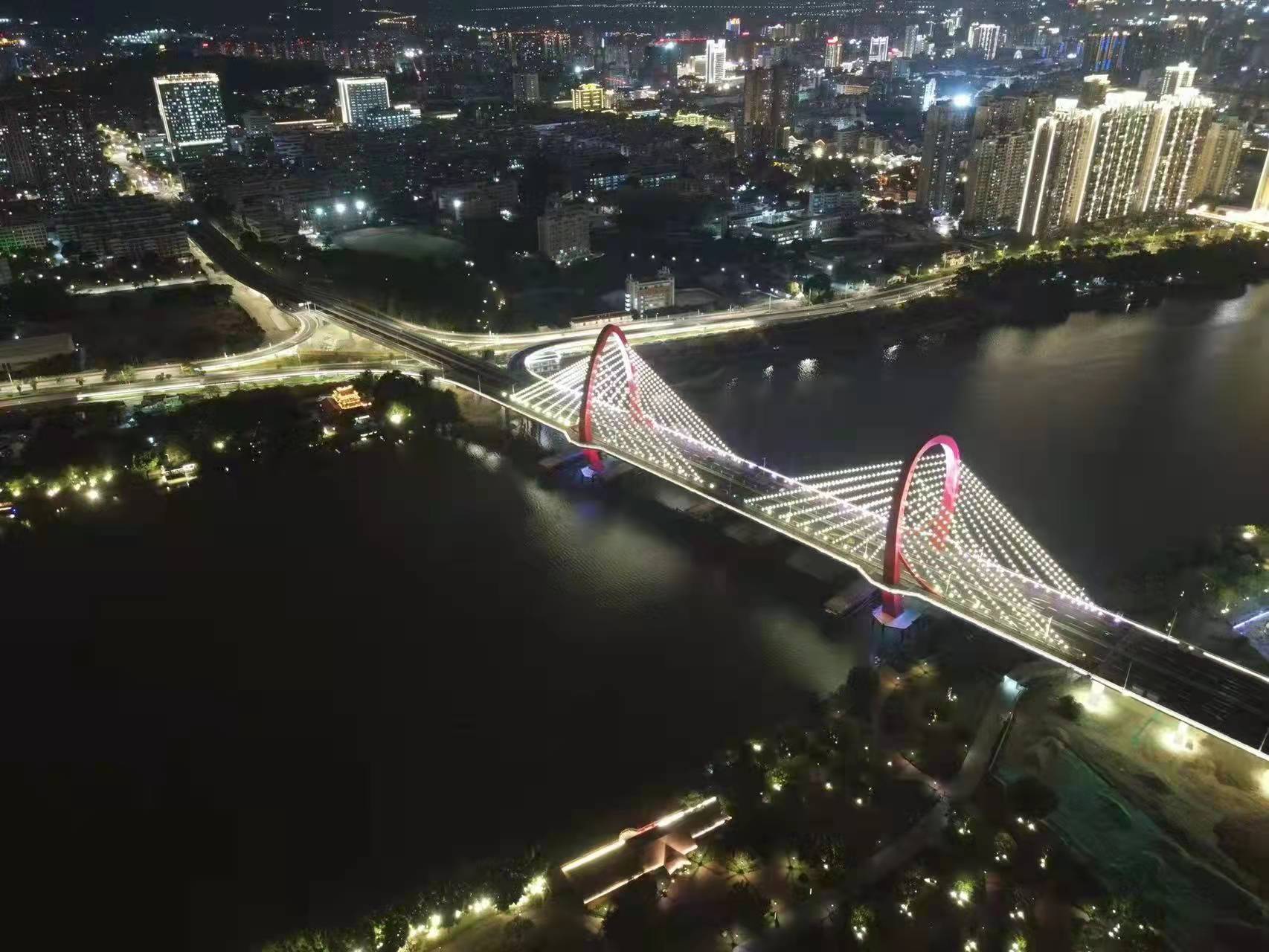 漳州市芝山南路跨江桥梁及连接线工程（瑞京路-琥珀路）--夜景照明工程