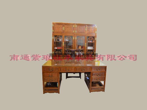  吉慶有余頂箱書柜組合