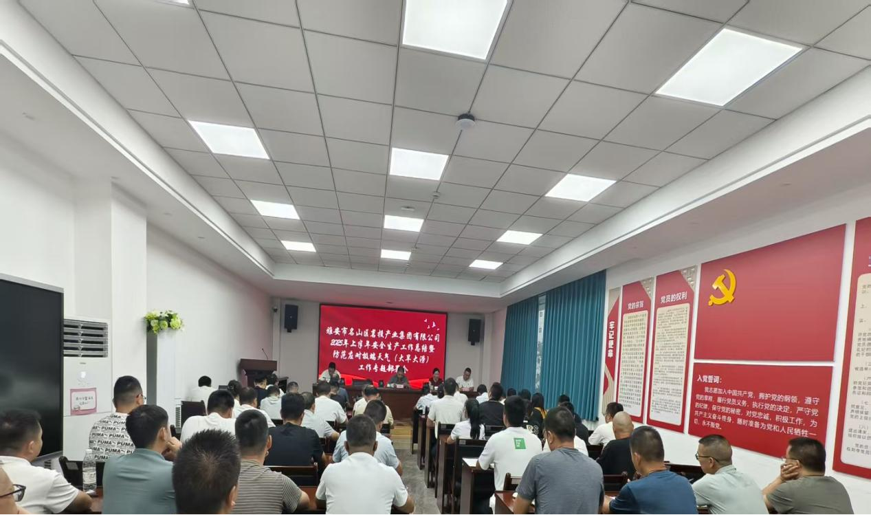 茗投產業集團公司召開2025年上半年安全生產工作總結暨防范應對極端天氣（大旱大澇）工作專題部署會