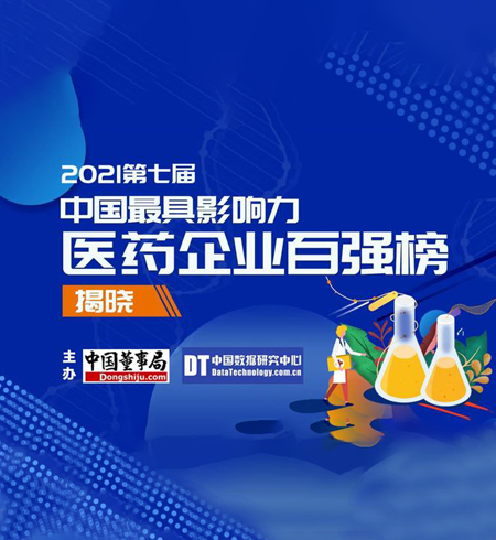 2021第七屆中國具影響力醫藥企業百強榜揭曉