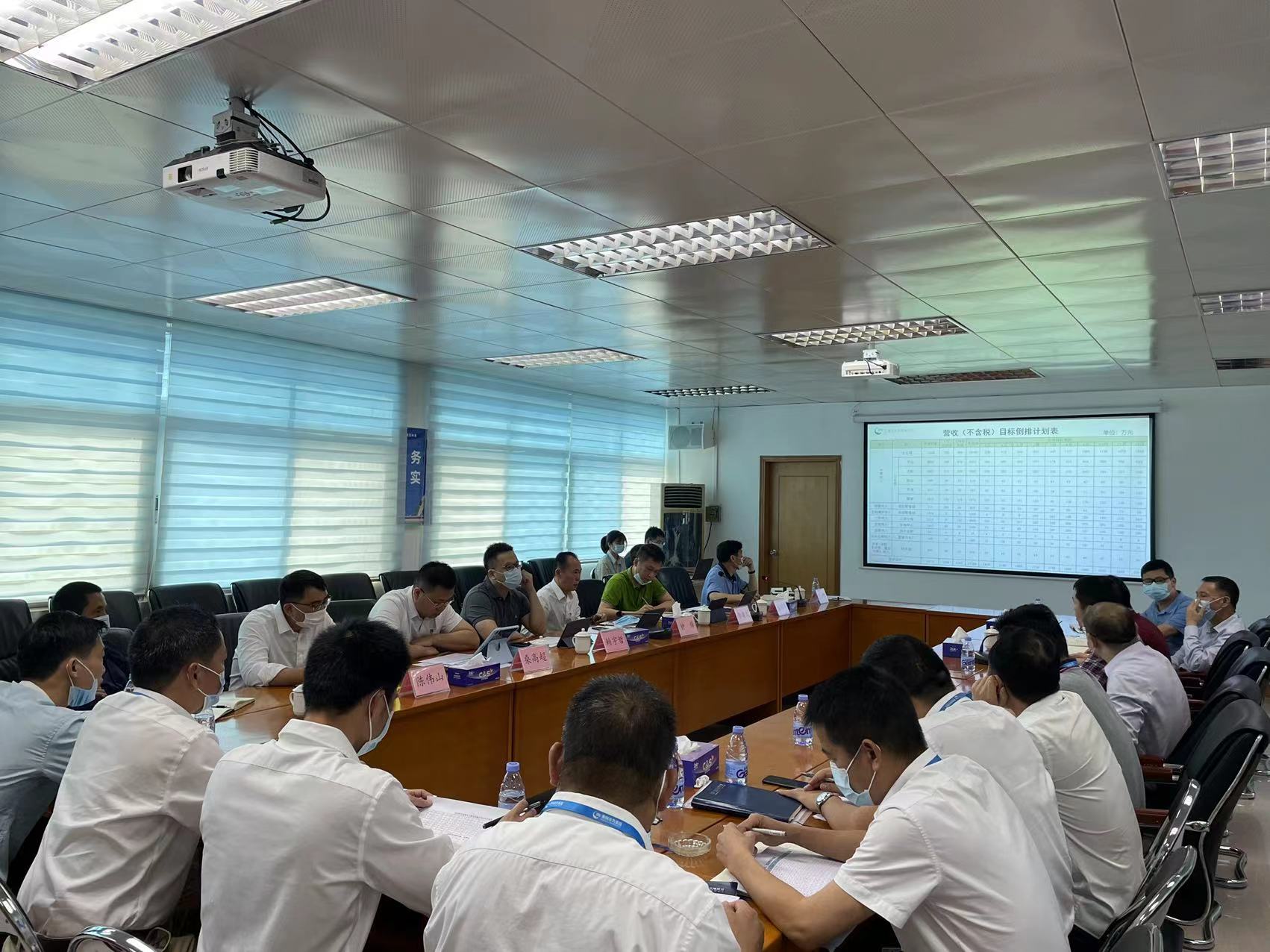 惠東水務公司召開2022年2月份經營分析會