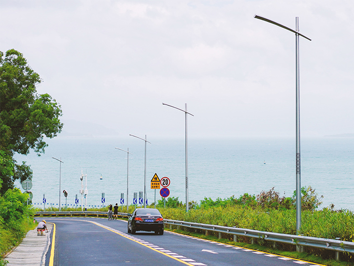 深圳環大鵬灣海岸公路造型燈桿改造項目