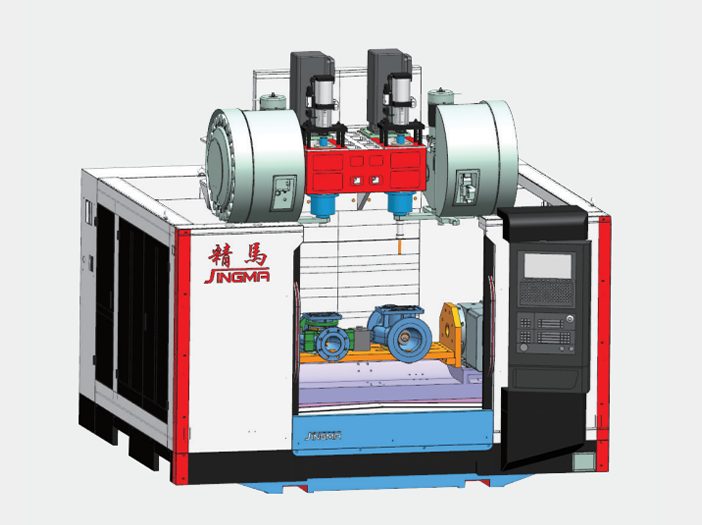 泵體雙主軸加工中心