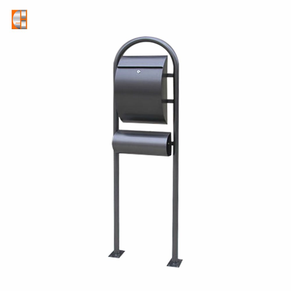 Post mount mailbox galvanized steel newspaper free standing locking  letter box low price OEM manufacturer China