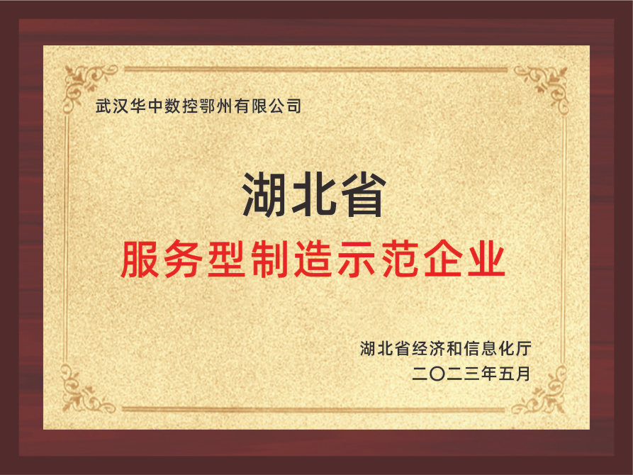 湖北省服務(wù)型制造示范企業(yè)