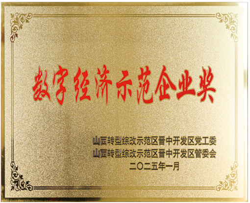 數(shù)字經(jīng)濟(jì)示范企業(yè)獎