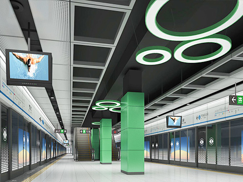 深圳地鐵7號線LED綜合節能照明工程