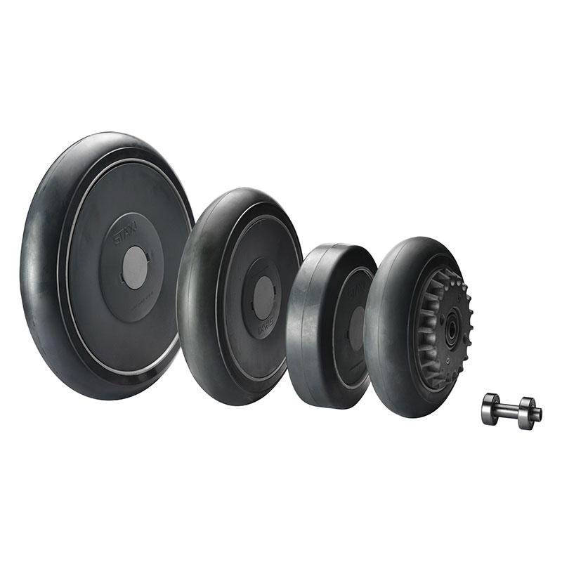 Grey Elastic Rubber Industry Wheels (PP Rim) 39 Series Grey Elastic Rubber Industry Wheels (PP Rim) 39 Series