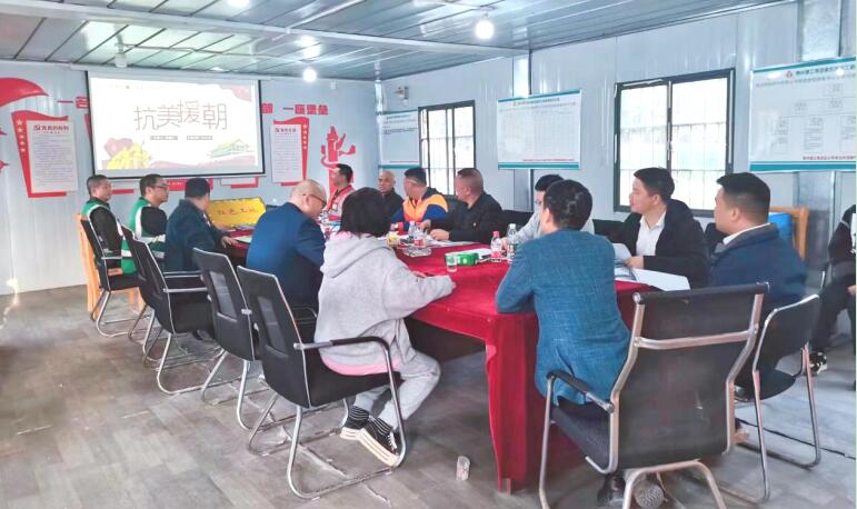 建工集團副總工程師郭登林一行蒞臨五公司安徽淮北紅色工地-華潤燃氣項目檢查指導工作