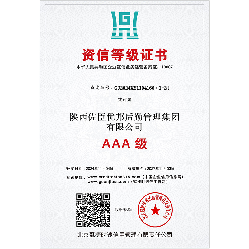 資信等級證書
