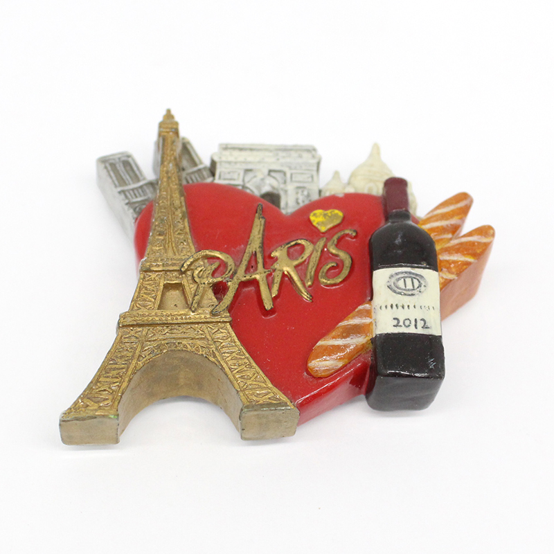 French landmark fridge magnet resin crafts of Souvenir for sale