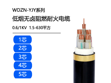 WDZN-YJY無鹵低煙阻燃耐火電纜