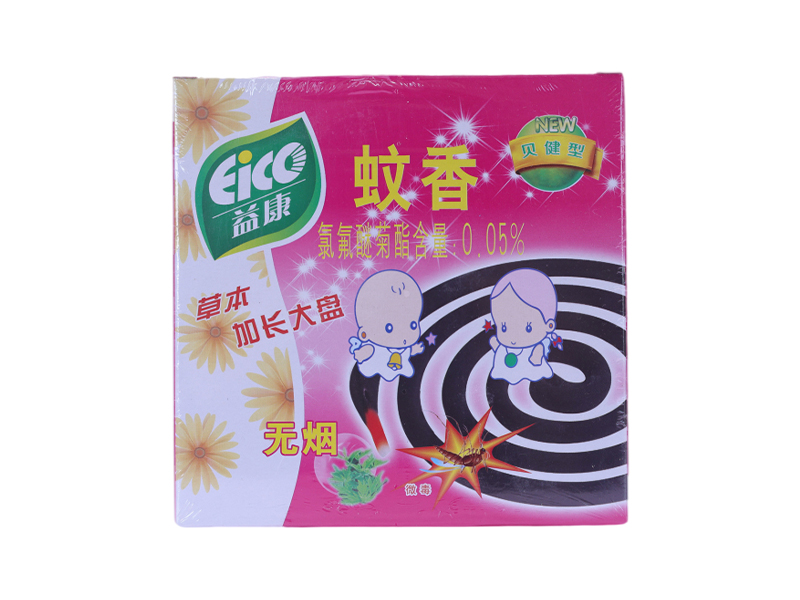 超大盤草本貝健無煙蚊香
