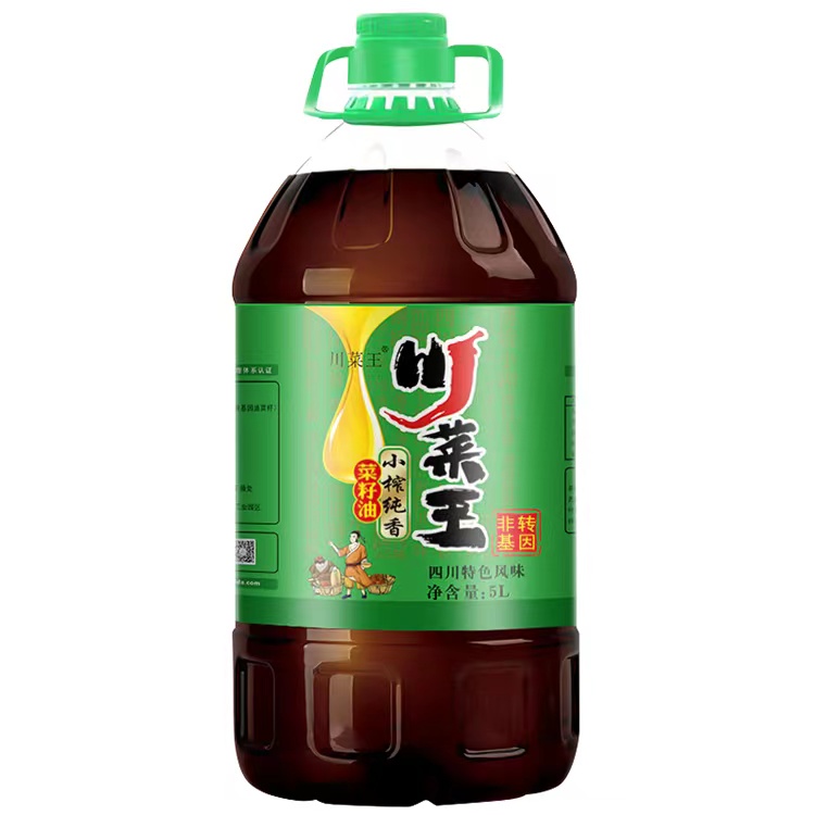 川菜王小榨純香菜籽油 5L