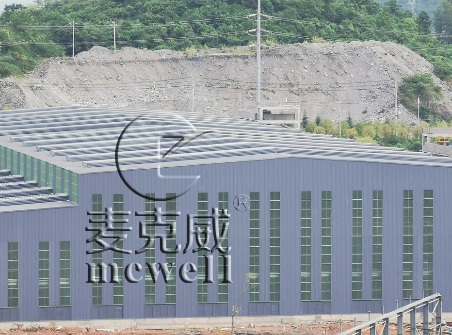 暉陽新能源10萬噸鋰電池負極材料項目（一期）-貴州薄型通風天窗