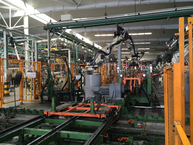 柳州五菱冲焊件生产线