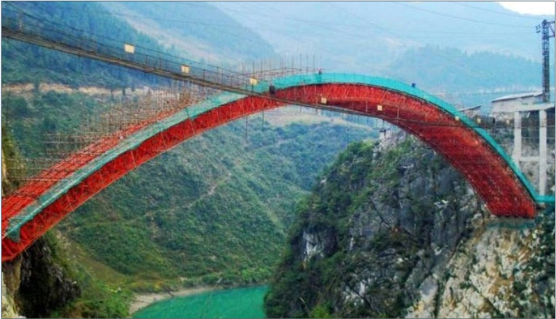 貴州省道真縣三江河特大橋（跨徑110米）