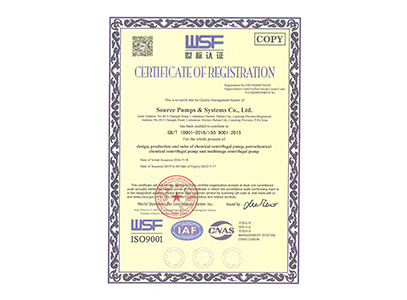 ISO 9001 英文證書