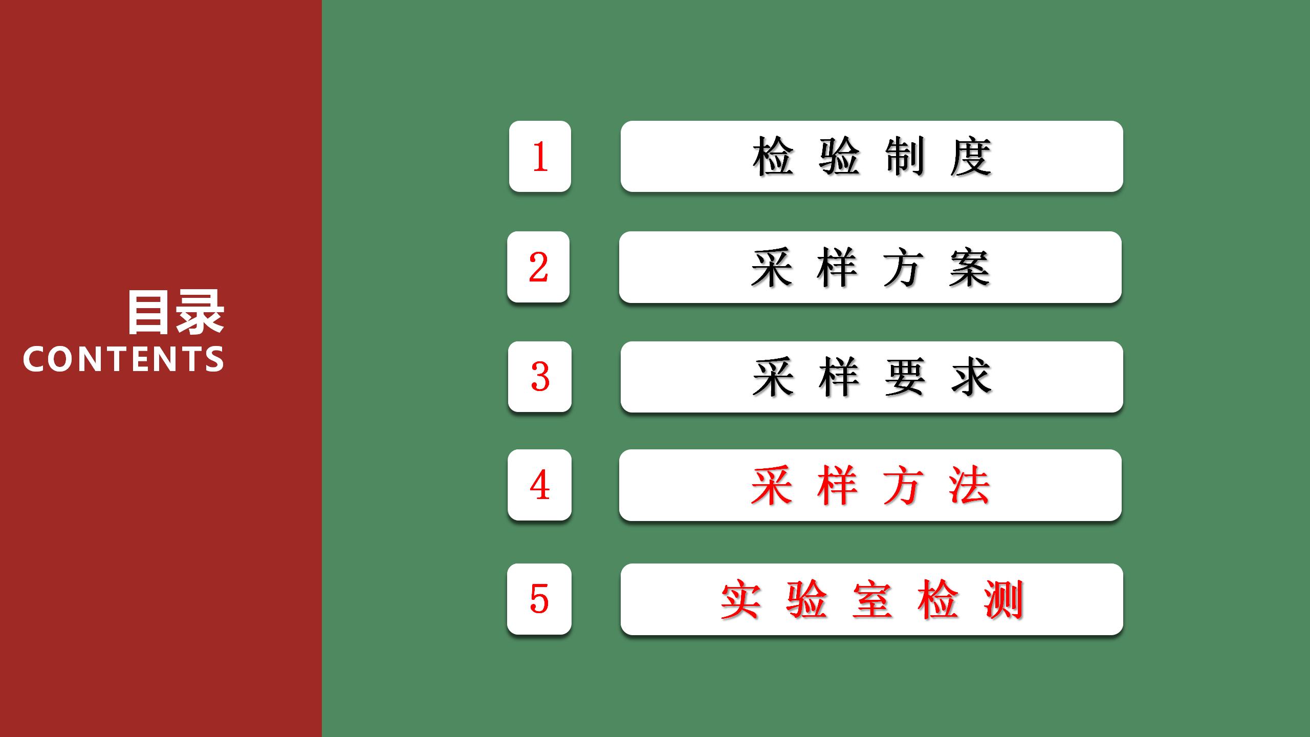 采樣檢測製度及方案（第一版）