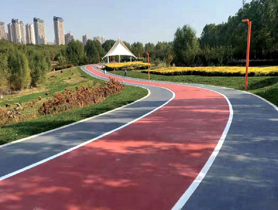 路彩 水性聚合物彩色防滑路面工程材料 路彩 水性聚合物彩色防滑路面工程材料