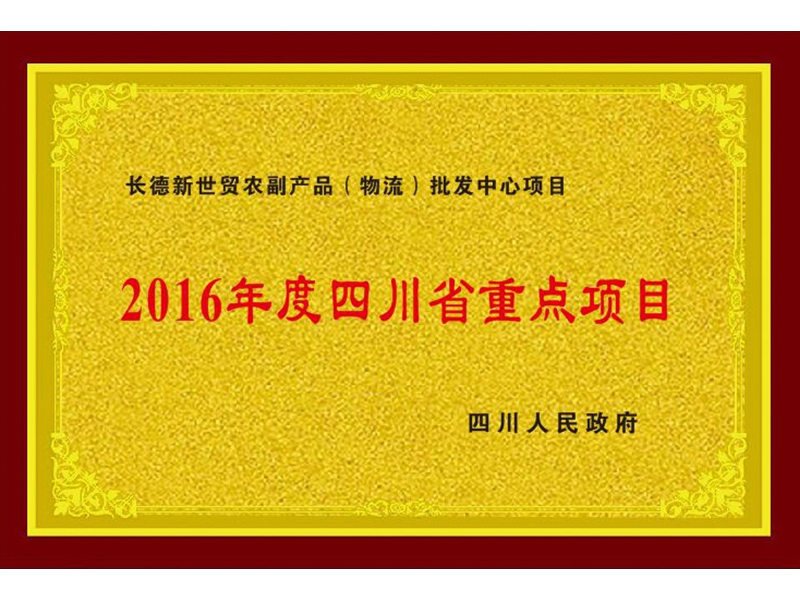 2016年度四川省重點(diǎn)項(xiàng)目