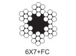 6×7+FC 不銹鋼鋼絲繩