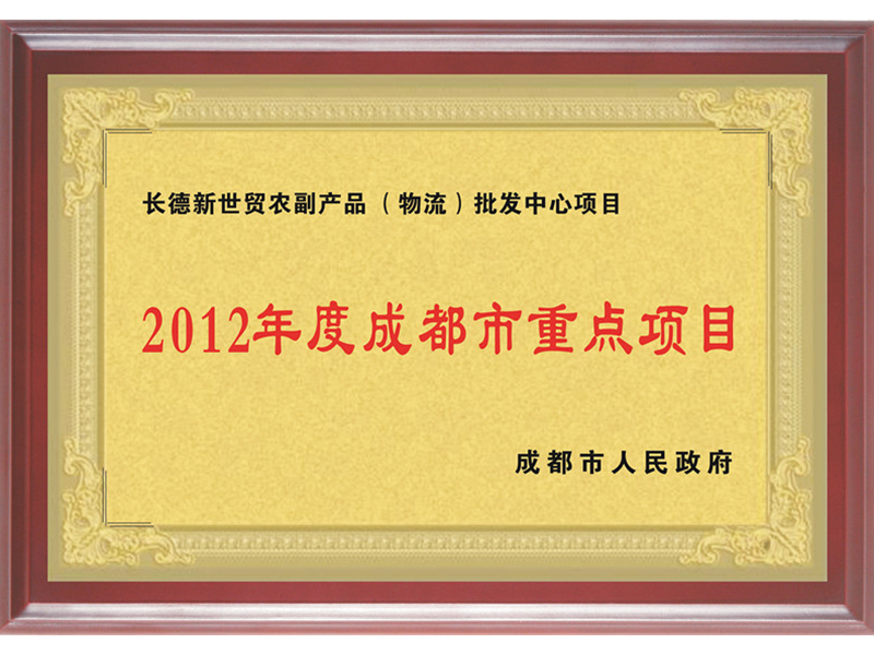 2012年度成都市重點(diǎn)項(xiàng)目