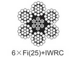 美標6×Fi(25)+IWRC 一般用途鋼絲繩