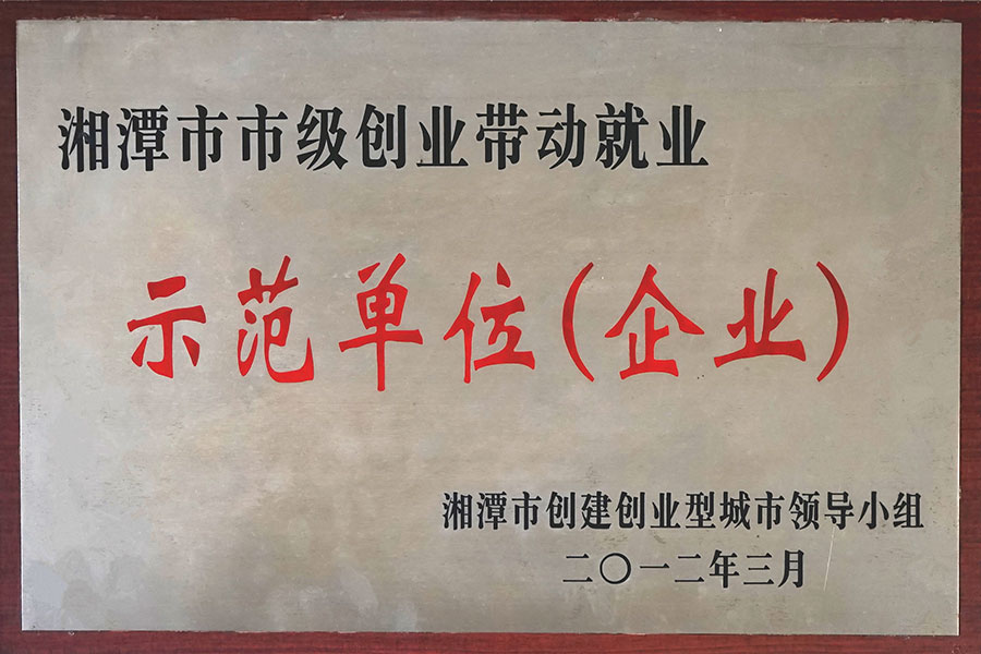 湘潭市市級創(chuàng)業(yè)帶動就業(yè)示范單位(企業(yè))