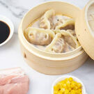 鲜花蒸煎饺
