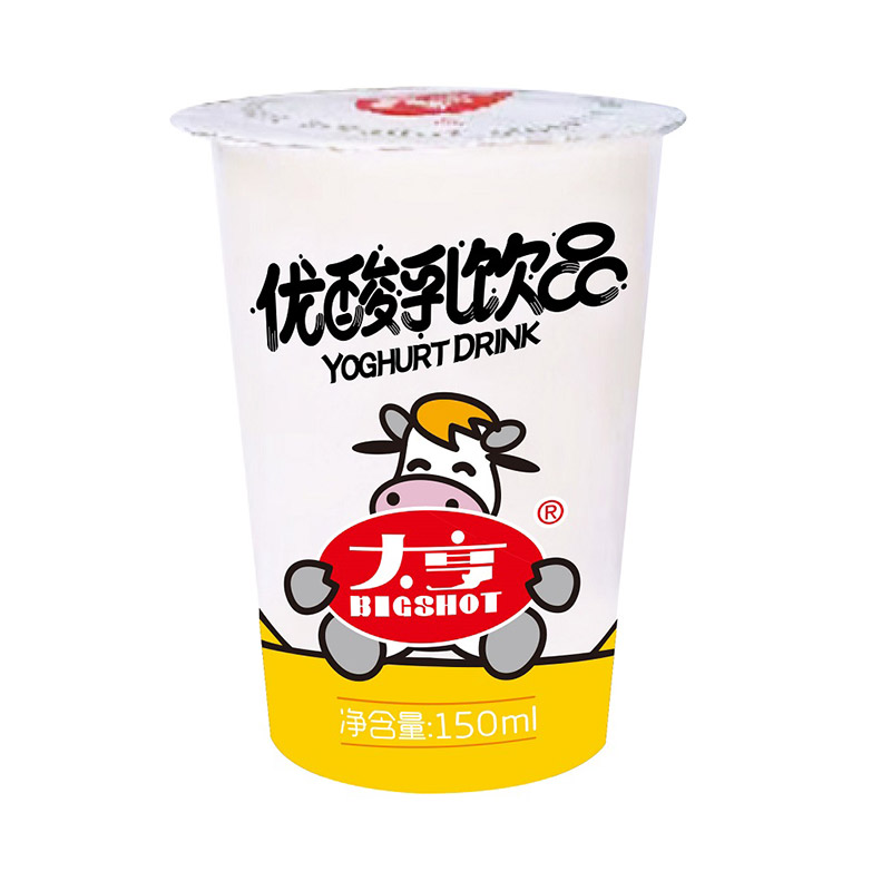 卡通牛優(yōu)酸乳飲品