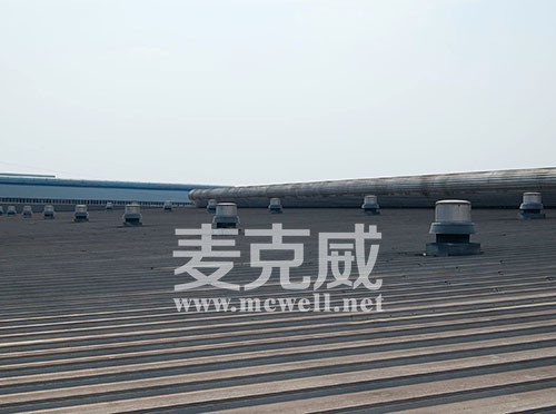 自贡水泵厂屋顶铝制风机项目