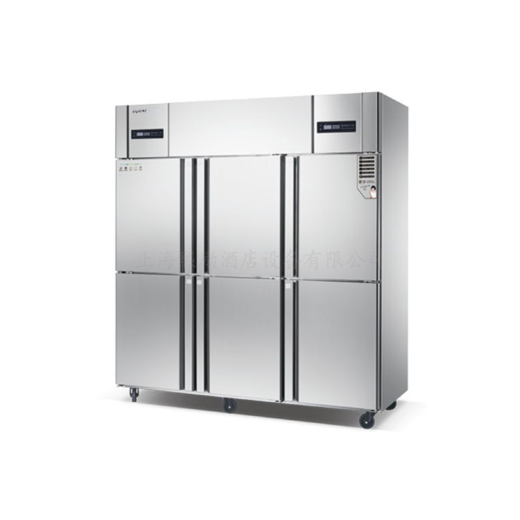 美厨工程款六门冰箱  直冷冷藏  冷冻  双温高身柜 