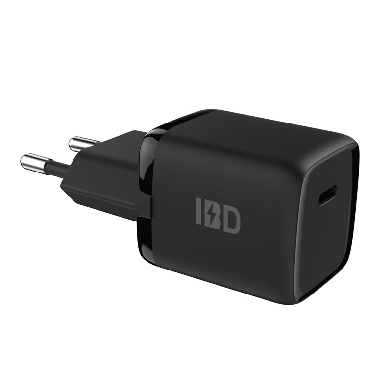 IBD143D1-1C33W Single Port EU Plug PD33W Fast Charing Wall Charger For Mobile Phone.