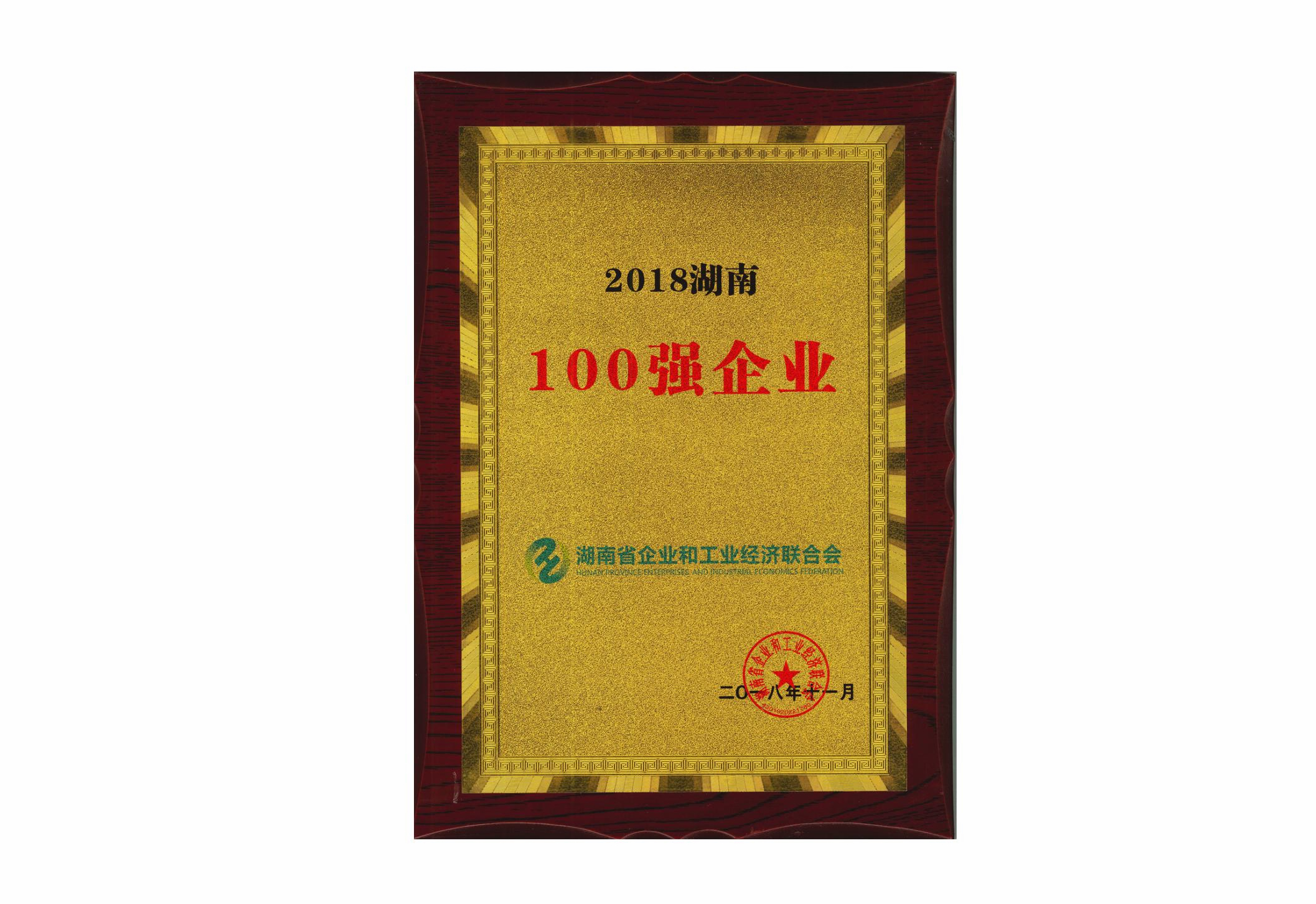 2018湖南100強企業