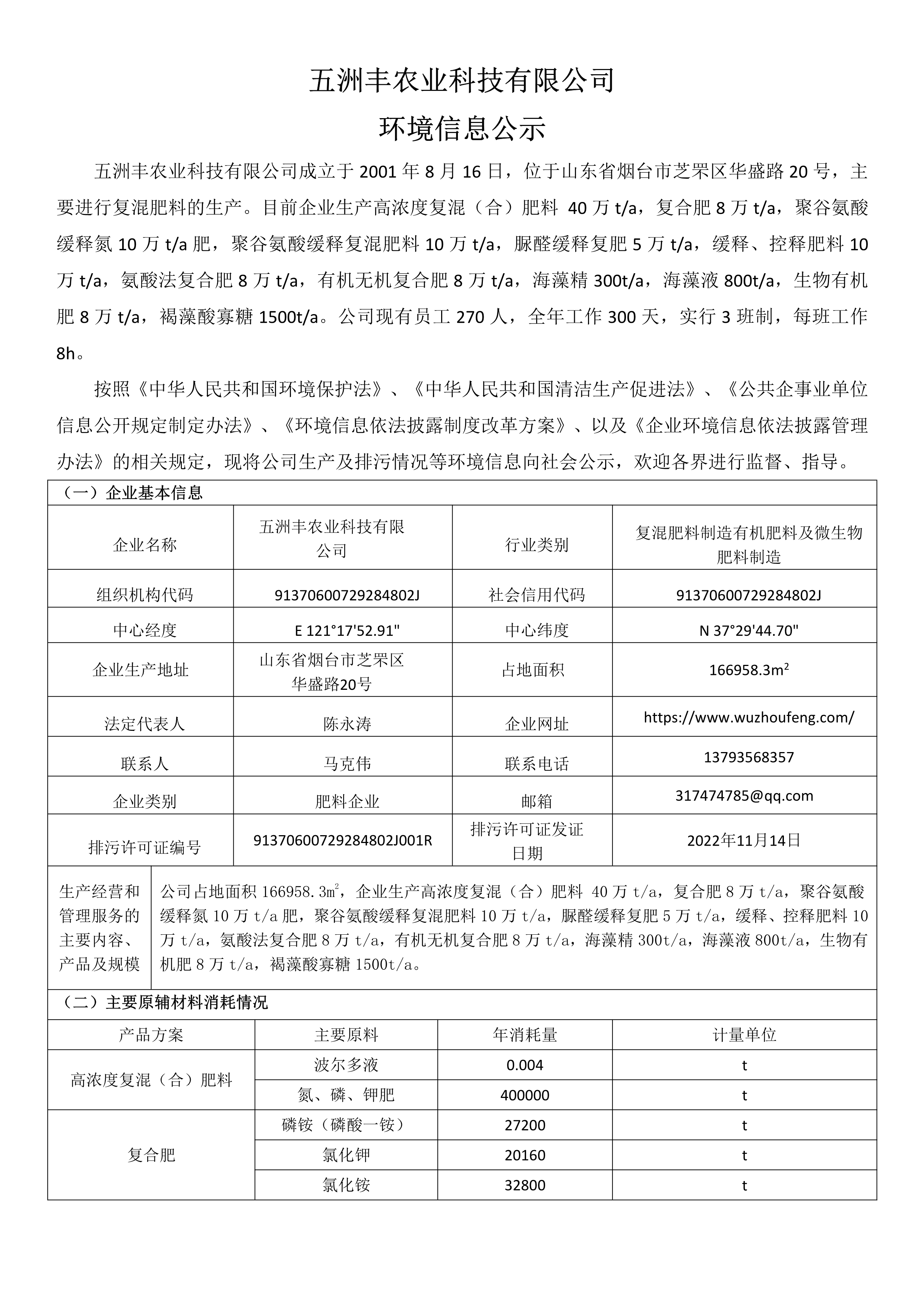 五洲丰台湾佬中文网站有限公司环境信息公示