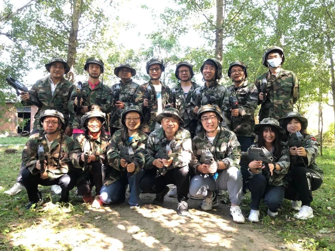 Happy moments of team building