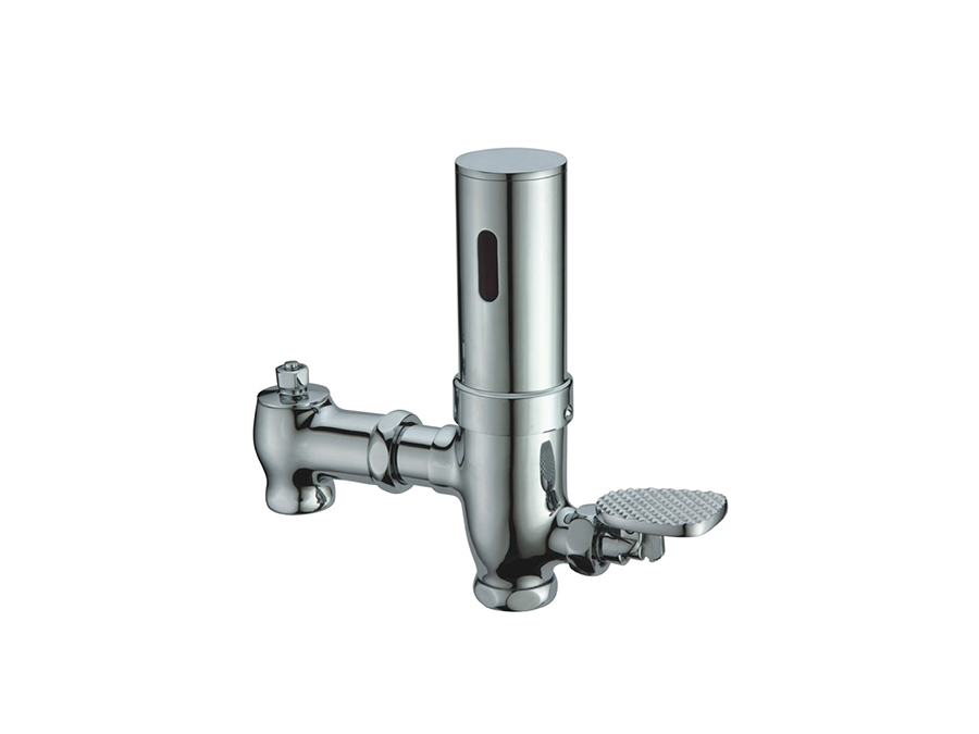 Pedal and sensor toilet flush valve-Y9901D