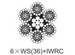 美標6×WS(36)+IWRC 一般用途鋼絲繩
