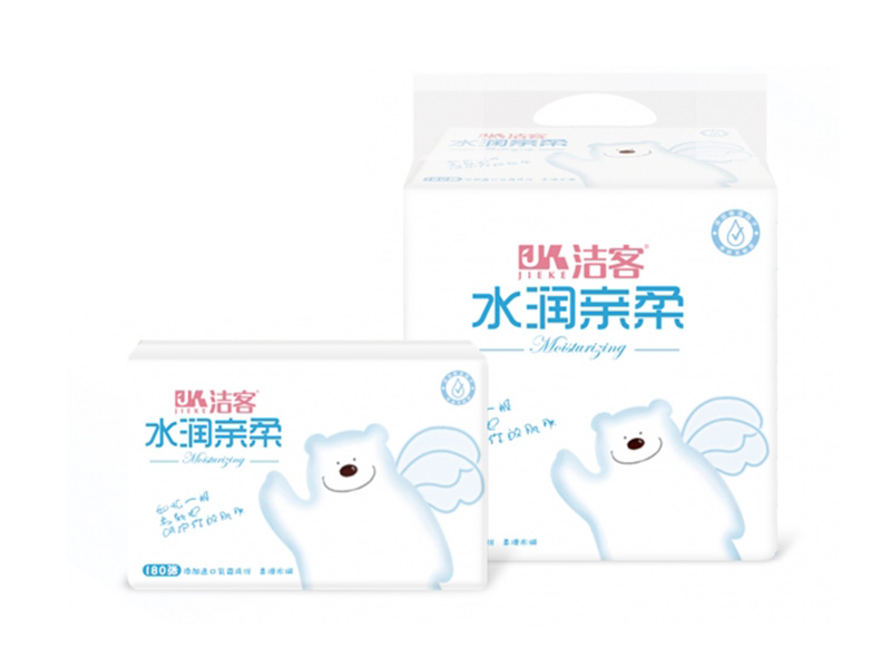 潔客水潤(rùn)親柔面巾紙
