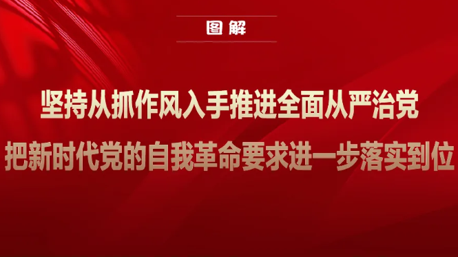 清风扬正气 学习进行时 | 坚持从抓作风入手推进全面从严治党 把新时代党的自我革命要求进一步落实到位