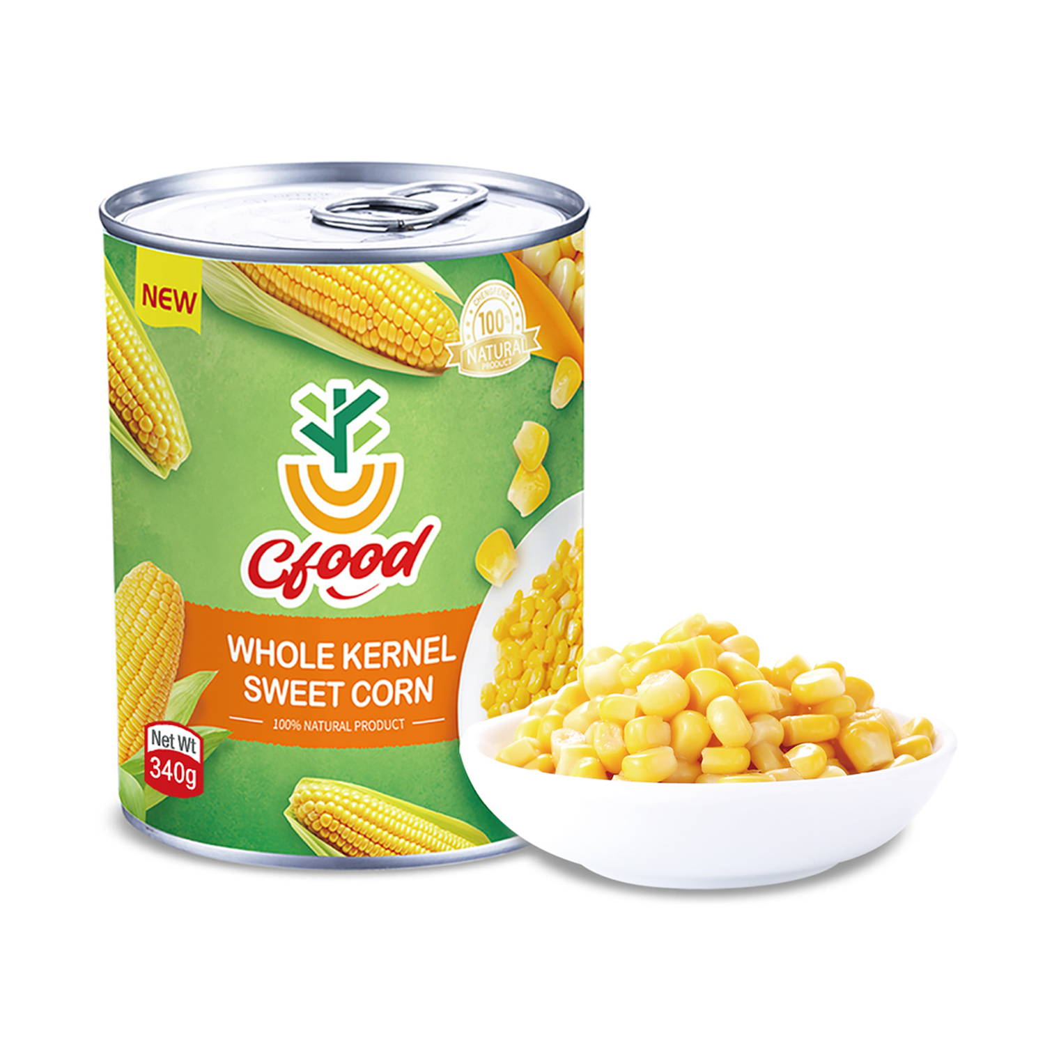 WHOLE KERNEL SWEET CORN	340g/250g